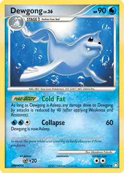 Dewgong Mysterious Treasures card
