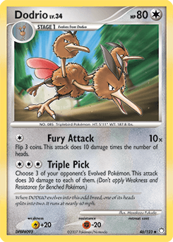 Dodrio Mysterious Treasures card