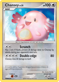 Chansey Mysterious Treasures card