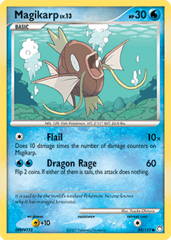 Magikarp Mysterious Treasures card