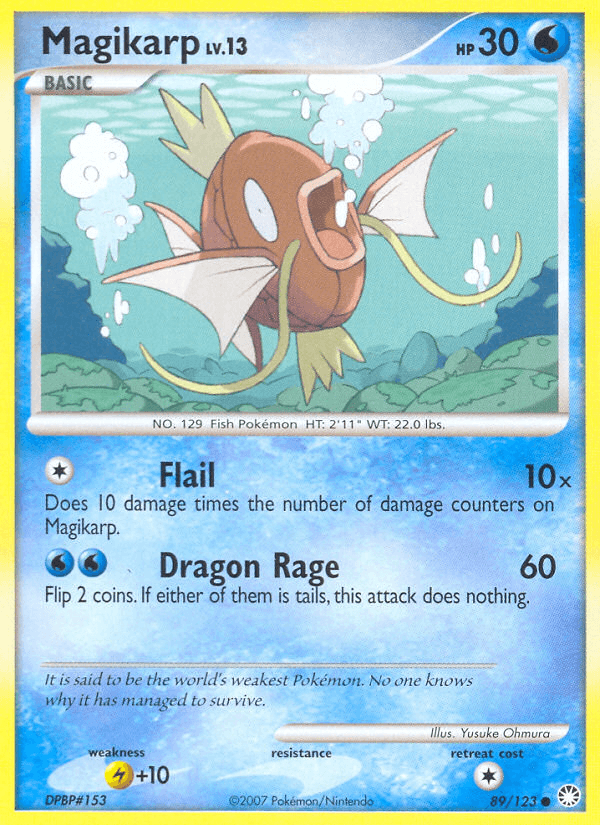 Magikarp Mysterious Treasures card