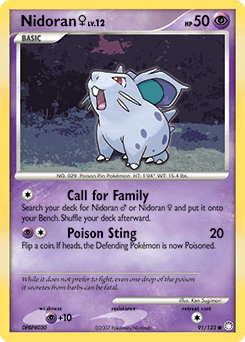 Nidoran ♀ Mysterious Treasures card