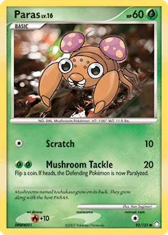Paras Mysterious Treasures card