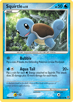Squirtle Secret Wonders card