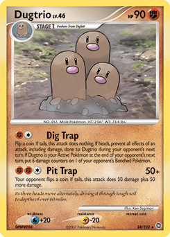 Dugtrio Secret Wonders card