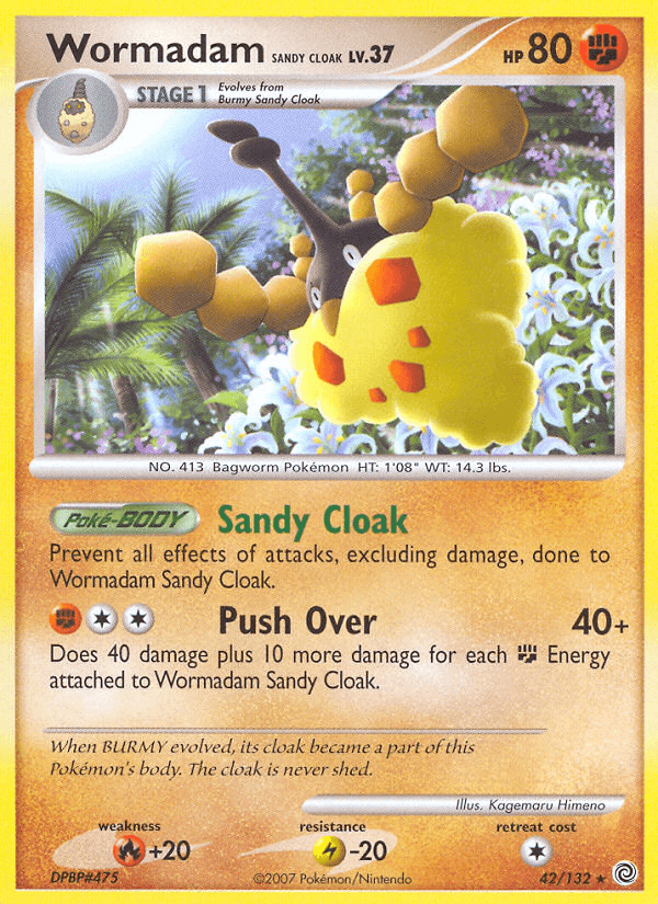 Wormadam Sandy Cloak Secret Wonders card