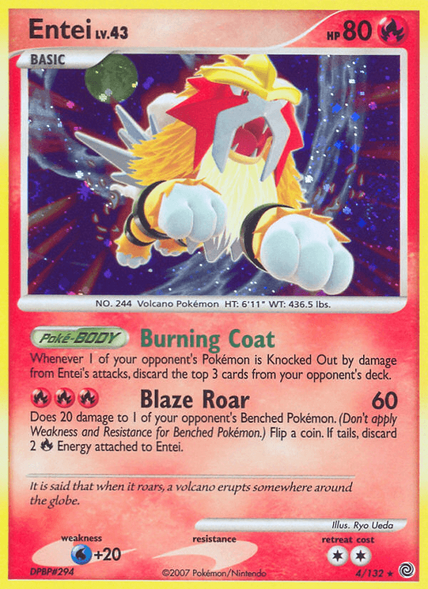 Entei Secret Wonders card