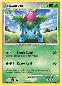 Ivysaur Secret Wonders card