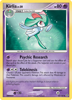 Kirlia Secret Wonders card