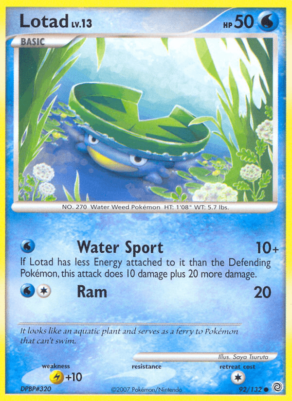 Lotad Secret Wonders card