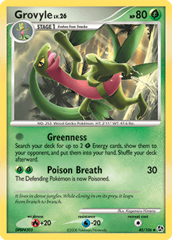 Grovyle Great Encounters card