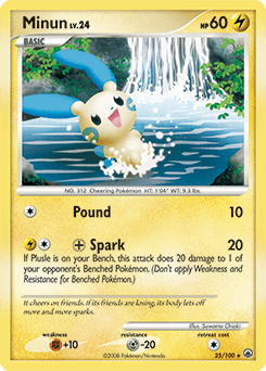 Minun Majestic Dawn card