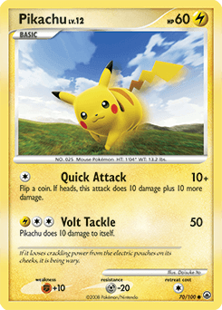 Pikachu Majestic Dawn card