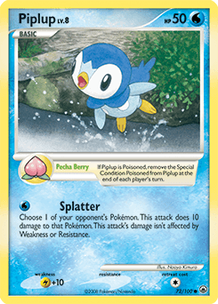Piplup Majestic Dawn card