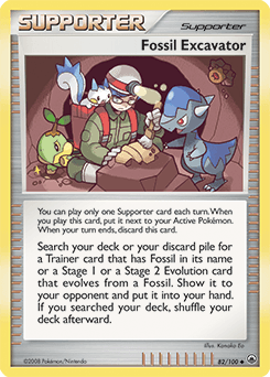 Fossil Excavator Majestic Dawn card