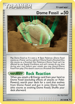 Dome Fossil Majestic Dawn card