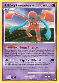 Deoxys Defense Forme Legends Awakened card