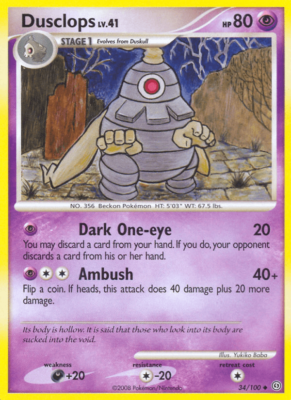 Dusclops Stormfront card