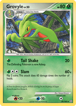 Grovyle Stormfront card