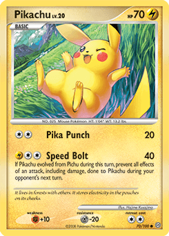 Pikachu Stormfront card