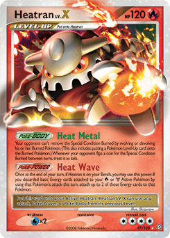 Heatran LV.X Stormfront card