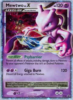 Mewtwo LV.X DP Black Star Promos card