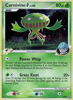 Carnivine G DP Black Star Promos card