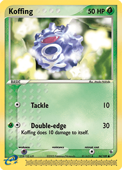 Koffing Ruby & Sapphire card