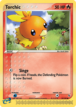Torchic Ruby & Sapphire card