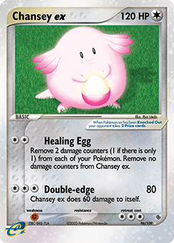 Chansey ex Ruby & Sapphire card