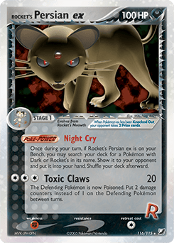 Rocket's Persian ex Unseen Forces card