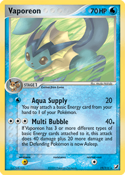 Vaporeon Unseen Forces card