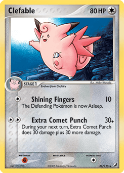 Clefable Unseen Forces card