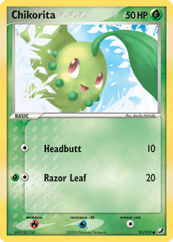 Chikorita Unseen Forces card