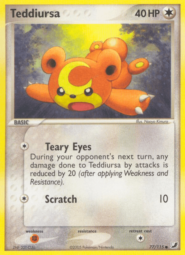 Teddiursa Unseen Forces card