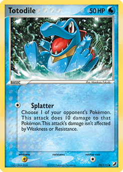 Totodile Unseen Forces card