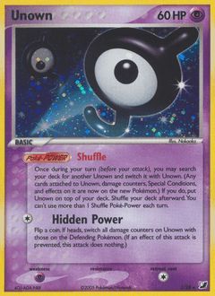 Unown Unseen Forces card