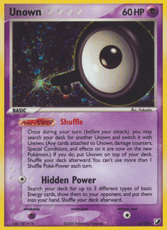 Unown Unseen Forces card