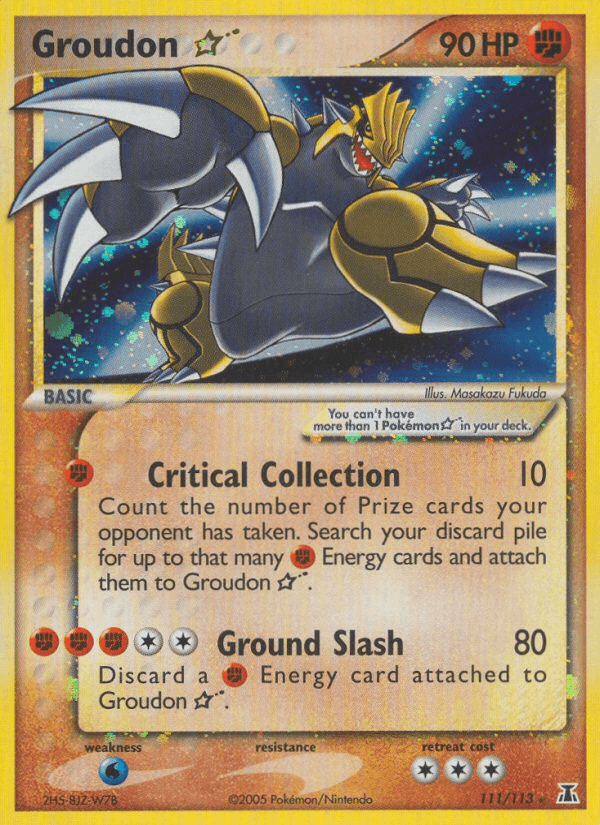 Groudon ★ Delta Species card
