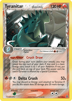 Tyranitar δ Delta Species card