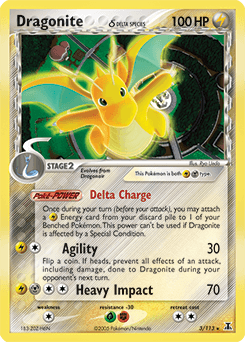 Dragonite δ Delta Species card