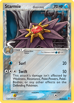 Starmie δ Delta Species card