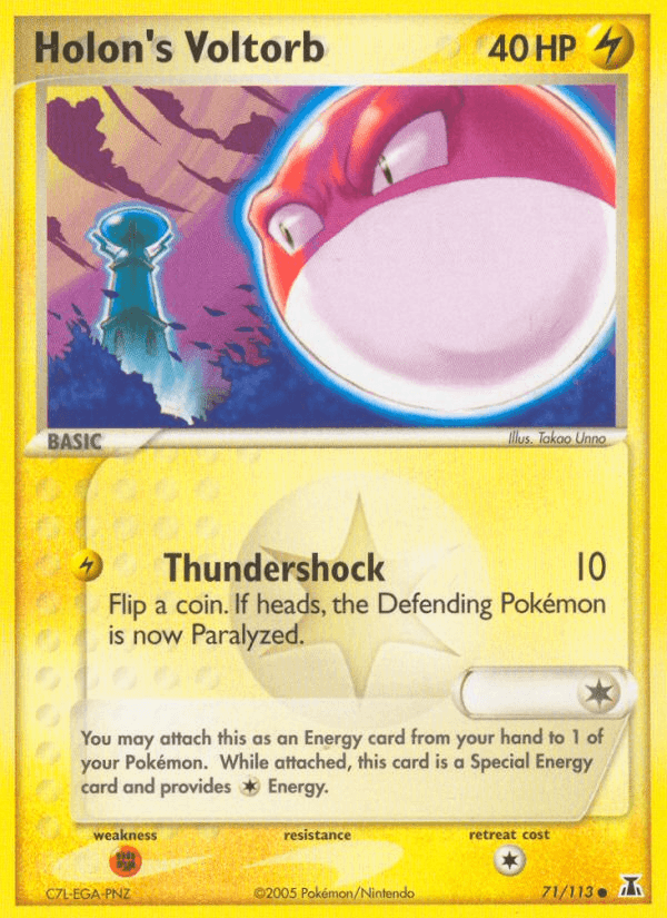 Holon's Voltorb Delta Species card