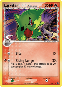 Larvitar δ Delta Species card