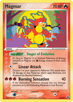 Magmar Legend Maker card