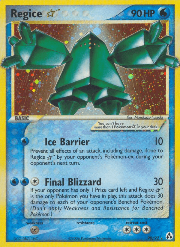 Regice ★ Legend Maker card
