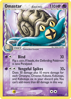 Omastar δ Holon Phantoms card
