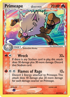 Primeape δ Holon Phantoms card