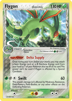 Flygon δ Holon Phantoms card