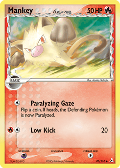 Mankey δ Holon Phantoms card